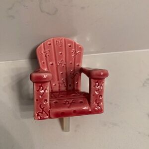 Rare Norma Fleming Pink Adirondack Chair Mini